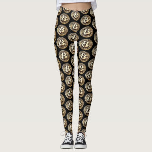 Gouden Bitcoin Digitale Cash Cryptocurrency Leggings