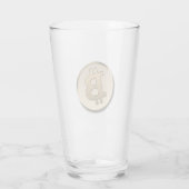 Gouden Bitcoin Glas Cup (Achterkant)