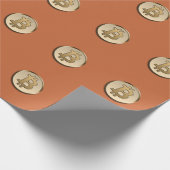 Gouden Bitcoin Inpakpapier (Hoek)