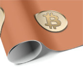 Gouden Bitcoin Inpakpapier (Rol Hoek)