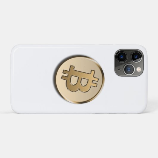 Gouden Bitcoin iPhone / iPad hoes (Achterkant (horizontaal))