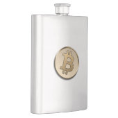 Gouden Bitcoin Klassieke Fles Flacon (Rechts)