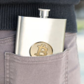 Gouden Bitcoin Klassieke Fles Flacon (Voorbeeld)