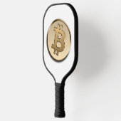 Gouden Bitcoin Pickleball Paddle (Links)