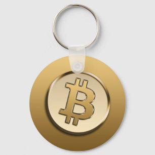 Gouden Bitcoin Sleutelhanger