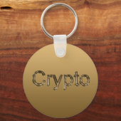 Gouden Bitcoin Sleutelhanger (Achterkant)
