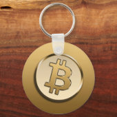 Gouden Bitcoin Sleutelhanger (Voorkant)