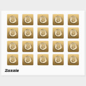 Gouden Bitcoin sticker (Vel)
