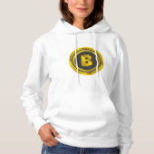 Gouden Bitcoin-symbool digitale valuta Hoodie (Voorkant)