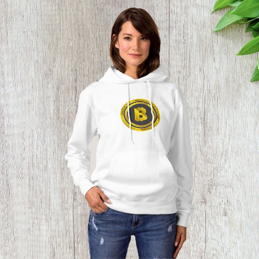 Gouden Bitcoin-symbool digitale valuta Hoodie