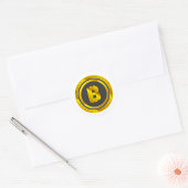 Gouden Bitcoin-symbool digitale valuta Ronde Sticker