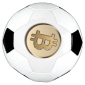 Gouden Bitcoin voetbal (Gedraaid)