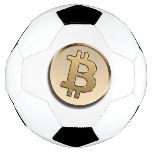 Gouden Bitcoin voetbal (Voorkant)