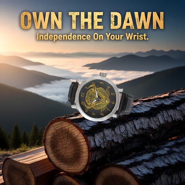 Gouden bizon buffel kunstwerk met ingewikkeld ontw horloge (Creator heeft geüpload)