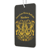 Gouden bizon die over de vlaktes loopt bij zonsond luchtverfrisser (Links)