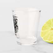 Gouden bizon die over de vlaktes loopt bij zonsond shot glas (Rechts)