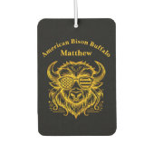 Gouden bizon in zonnebril illustratie luchtverfrisser (Voorkant)