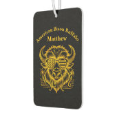 Gouden bizon in zonnebril illustratie luchtverfrisser (Links)