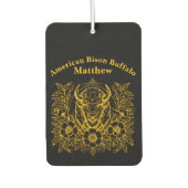 Gouden bizon tussen de bloemen luchtverfrisser (Voorkant)