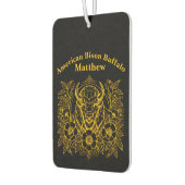 Gouden bizon tussen de bloemen luchtverfrisser (Links)