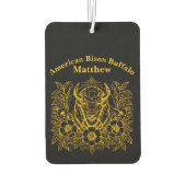 Gouden bizon tussen de bloemen luchtverfrisser (Achterkant)