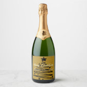 Gouden Black Label Set Sparkling Wijnetiket (Voorkant)