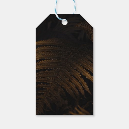 Gouden blad cadeaulabel (Voorkant)