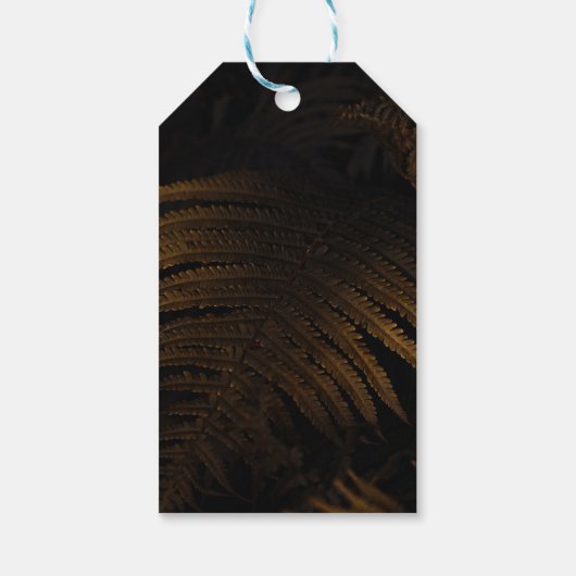 Gouden blad cadeaulabel (Achterkant)