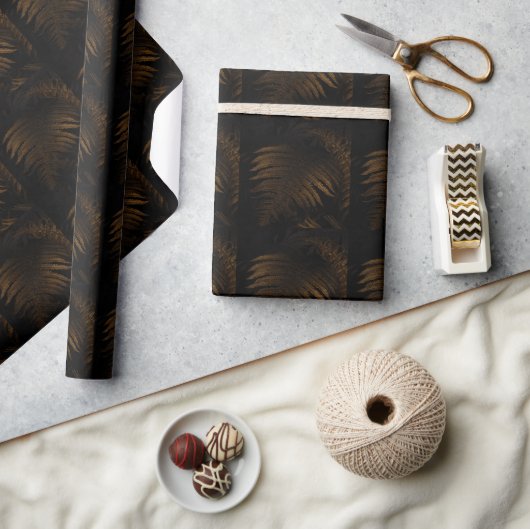 Gouden blad cadeaupapier (Crafts)