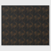 Gouden blad cadeaupapier (Vlak)