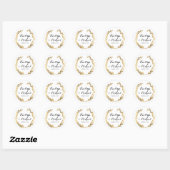 Gouden Blad Faux Stickers Modern Laurel kransfeest (Vel)