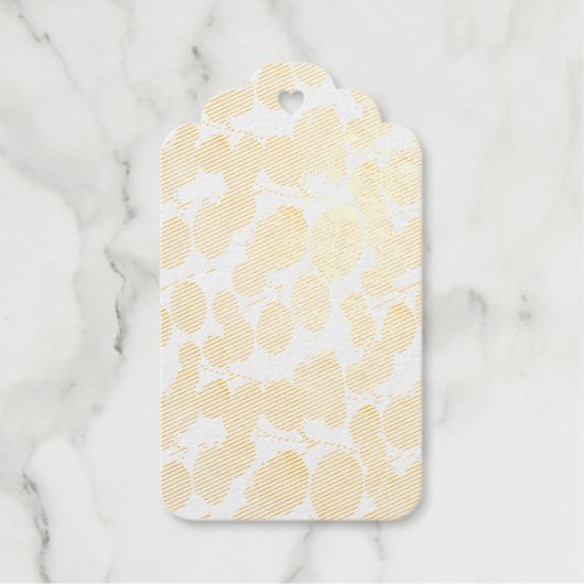 Gouden Blad Foliage Trouwfeest Cadeaulabels (Voorkant)