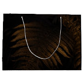 Gouden blad groot cadeauzakje (Achterkant)