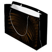 Gouden blad groot cadeauzakje (Achterkant Gekanteld)