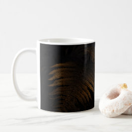 Gouden blad koffiemok