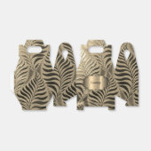Gouden Blad Motief Gable Bedankdoosjes (Uitgevouwen)