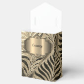 Gouden Blad Motif Tent Bedankdoosjes (Geopend)