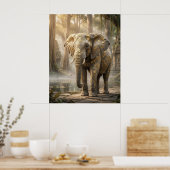 Gouden Blad Olifantenbos Poster (Keuken)