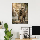Gouden Blad Olifantenbos Poster (Thuiskantoor)