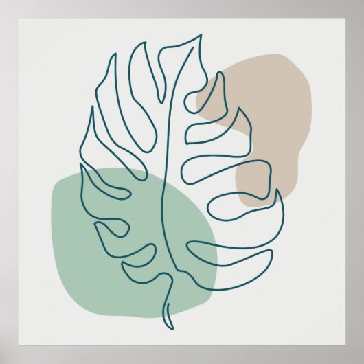 Gouden blad ontwerp poster (Voorkant)