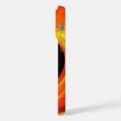 Gouden blad, zwart oranje geel iPhone hoesje (Linkerkant)