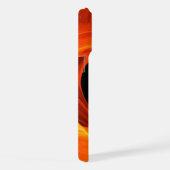 Gouden blad, zwart oranje geel iPhone hoesje (Rechterkant)