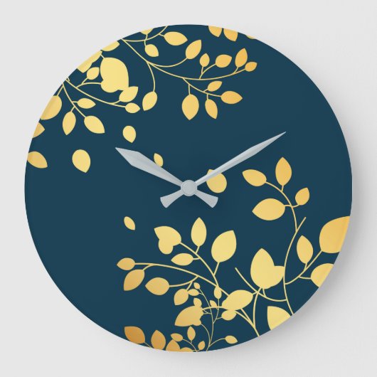 Gouden Bladeren 8 Grote Klok (Voorkant)