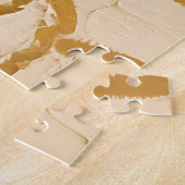 Gouden Bladeren Abstract Legpuzzel (Zijkant)