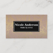 Gouden bladeren achtergrond visitekaartje (Voorkant)