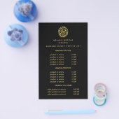 Gouden bladeren Black Spa Massage Prijzen & Diens Flyer (Enkel)