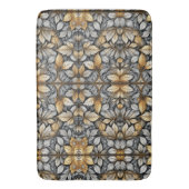 Gouden Bladeren Botanische Sherpa Badmat (Voorkant Verticaal)