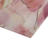 Gouden Bladeren Burgundy Blush Roze Snijplank (Hoek)