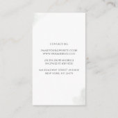 Gouden bladeren en Eucalyptus groen Elegant Modern Visitekaartje (Achterkant)