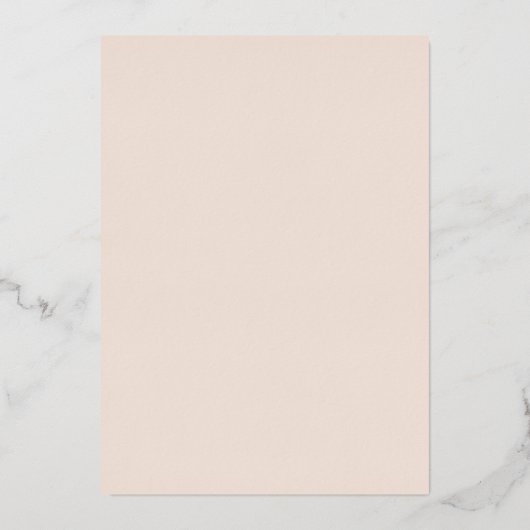 Gouden bladeren en Lijst bruiloft Folie Uitnodiging (Achterkant)